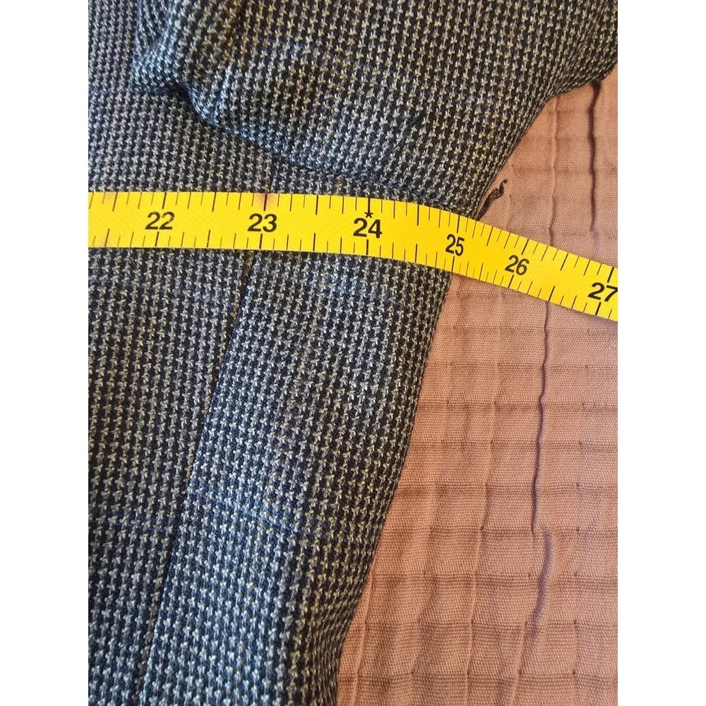 Jos A Bank 50L Gray Black 100% Wool‎ Executive Mens Blazer Jacket Sport Coat